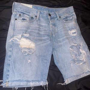 Men Hollister jean shorts Size 30 color Blue